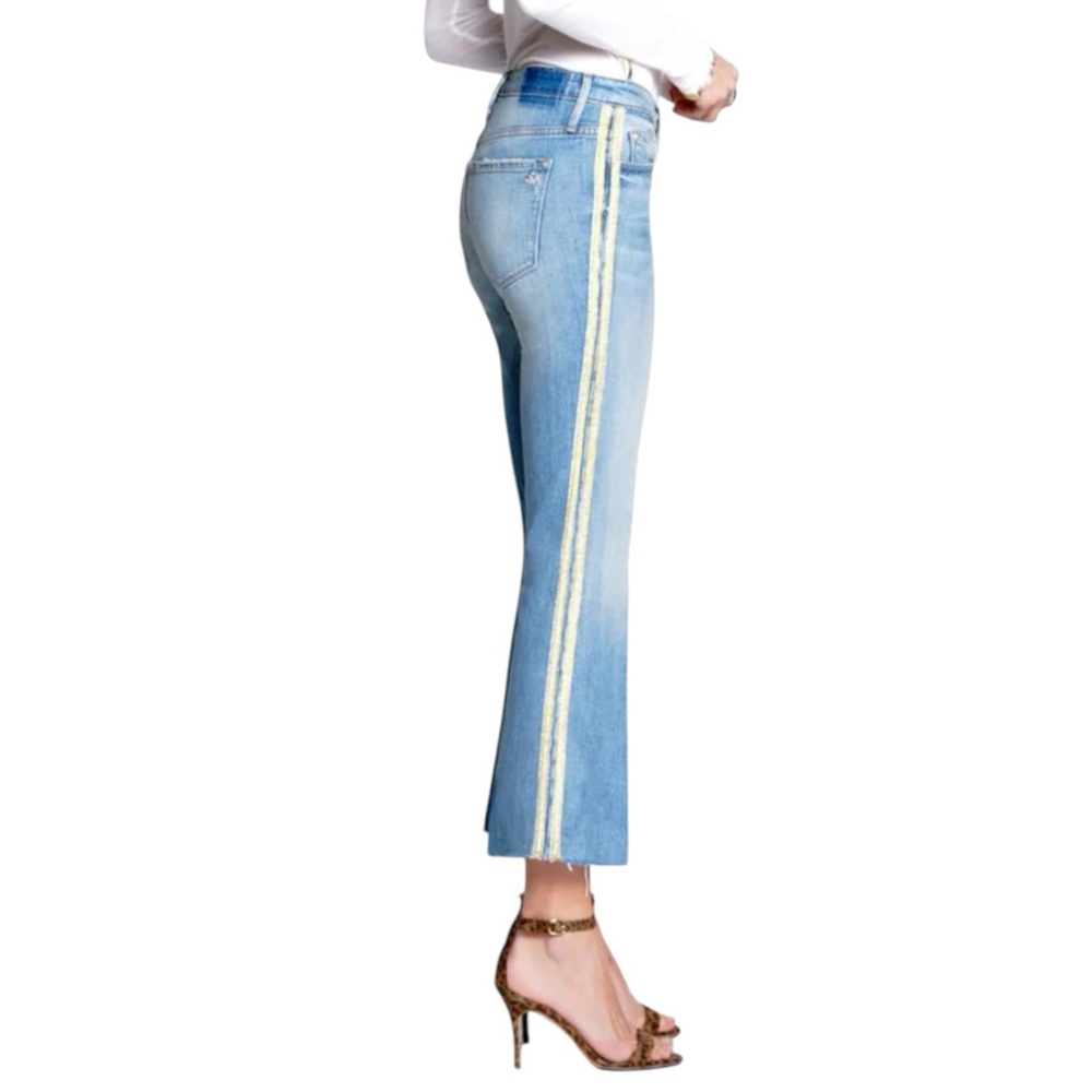 Black Orchid Denim Chrissy Kick Flare with Racer Stripes - Santa Monica’s - Picture 3 of 9